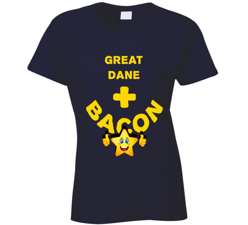 Great Dane Plus Bacon Funny Love Trending Fan T Shirt