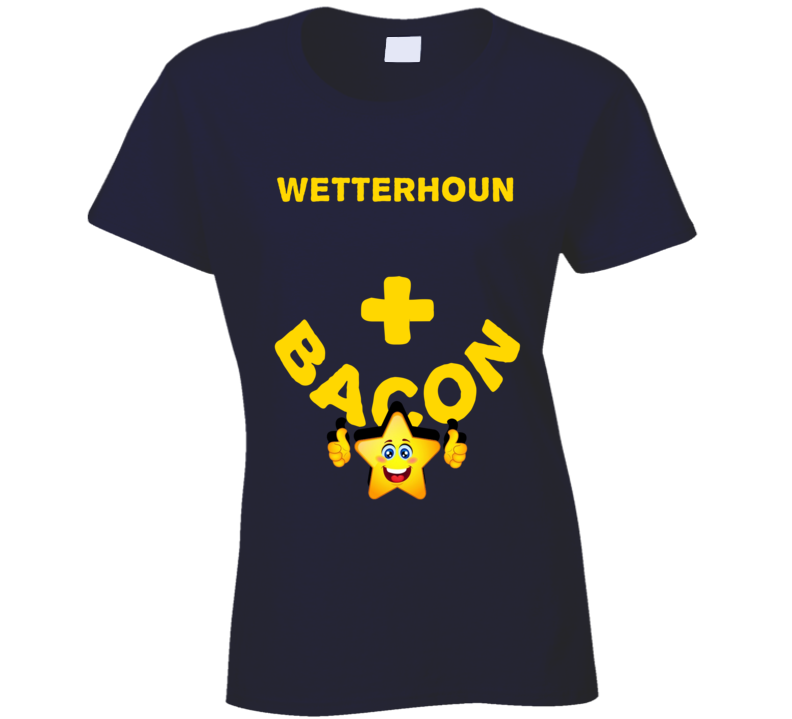 Wetterhoun Plus Bacon Funny Love Trending Fan T Shirt