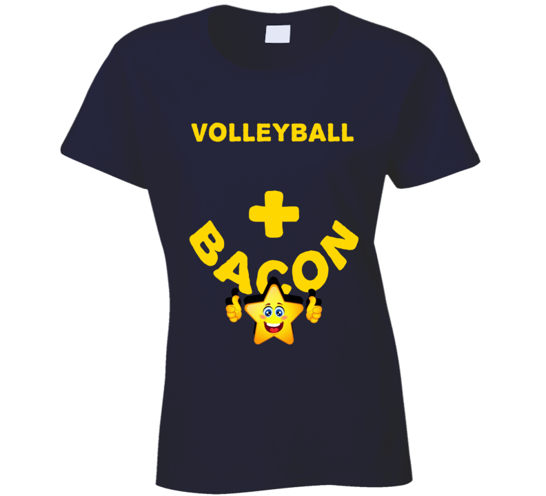 Volleyball Plus Bacon Funny Love Trending Fan T Shirt
