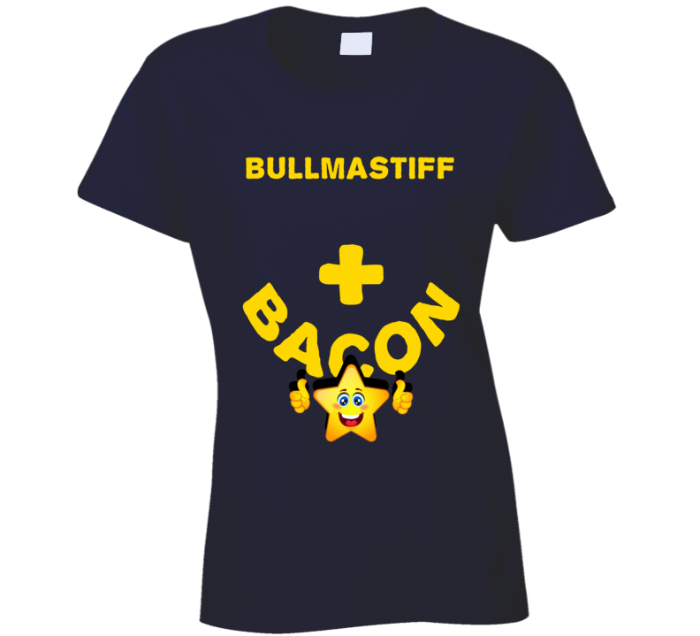 Bullmastiff Plus Bacon Funny Love Trending Fan T Shirt
