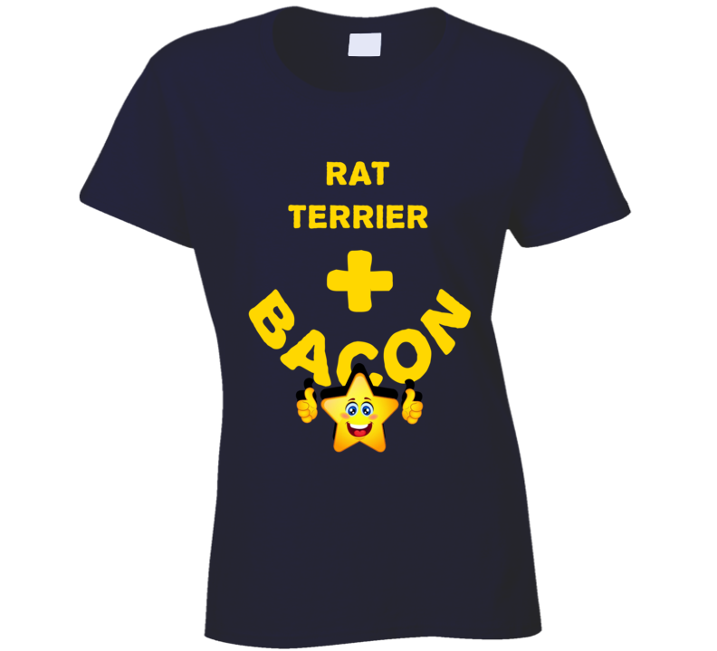 Rat Terrier Plus Bacon Funny Love Trending Fan T Shirt