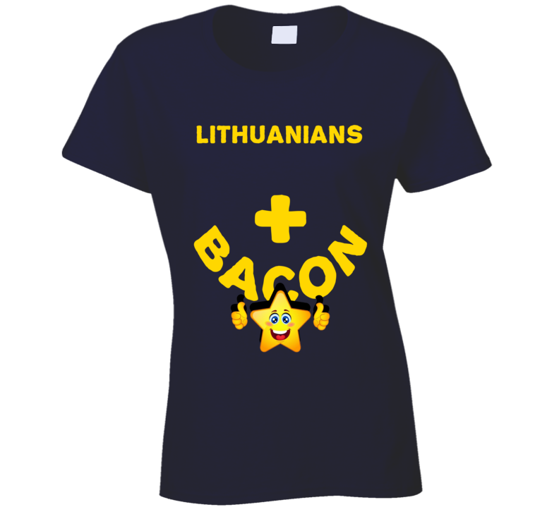 Lithuanians Plus Bacon Funny Love Trending Fan T Shirt