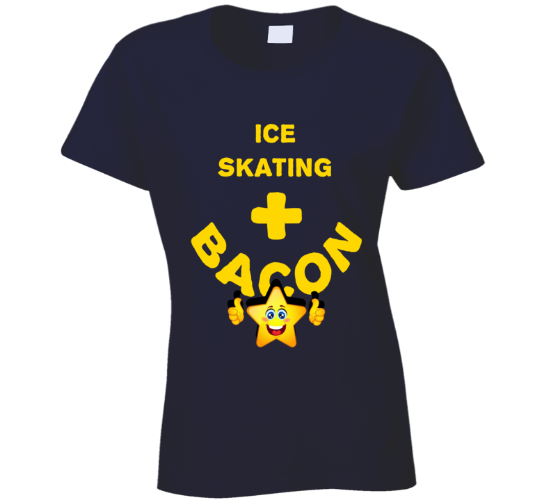 Ice Skating Plus Bacon Funny Love Trending Fan T Shirt