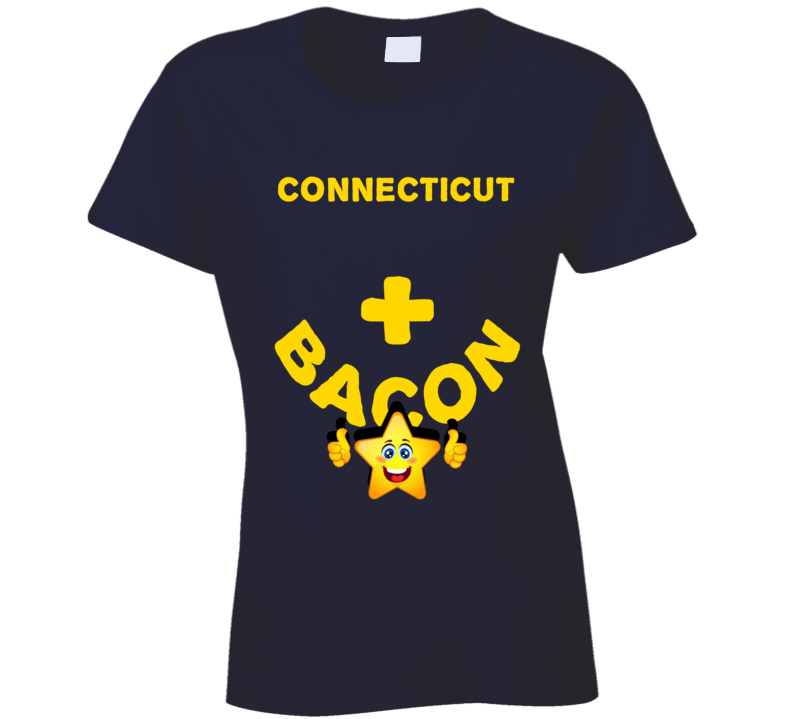 Connecticut  Plus Bacon Funny Love Trending Fan T Shirt