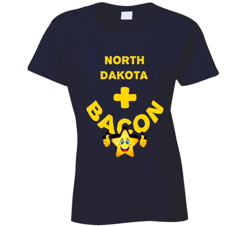 North Dakota  Plus Bacon Funny Love Trending Fan T Shirt