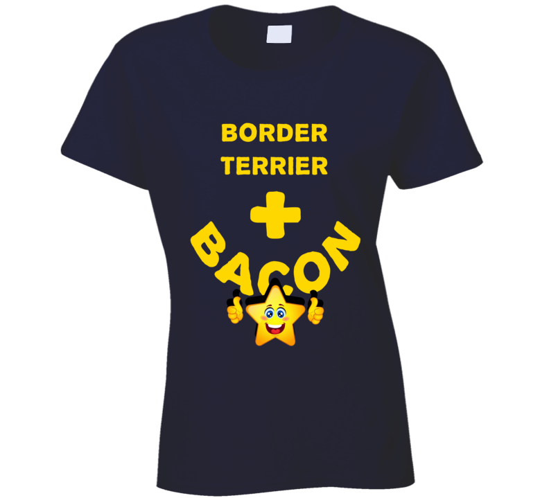 Border Terrier Plus Bacon Funny Love Trending Fan T Shirt