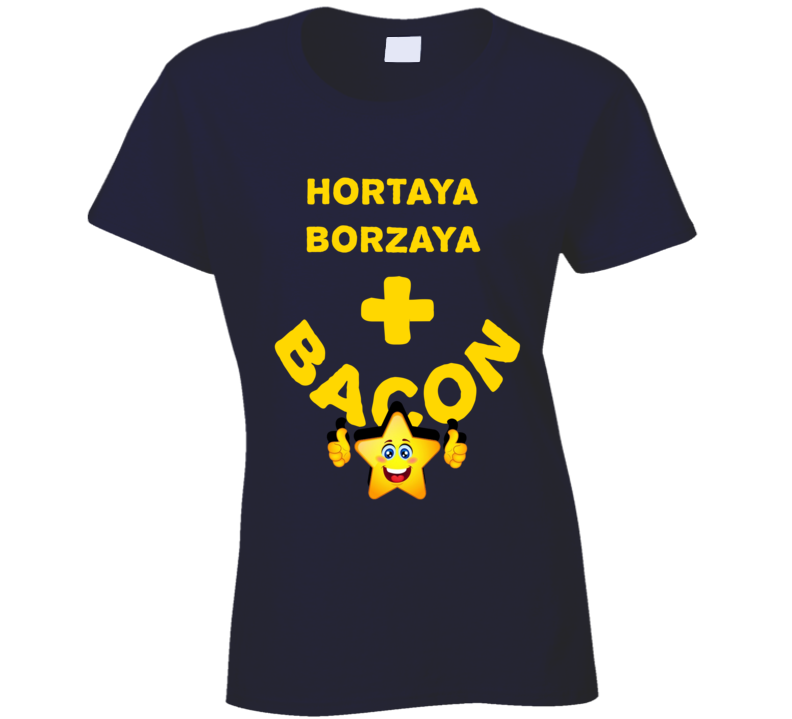 Hortaya Borzaya Plus Bacon Funny Love Trending Fan T Shirt