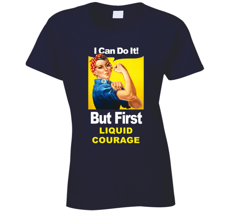 Funny Liquor Beer Trending Fan Liquid Courage T Shirt