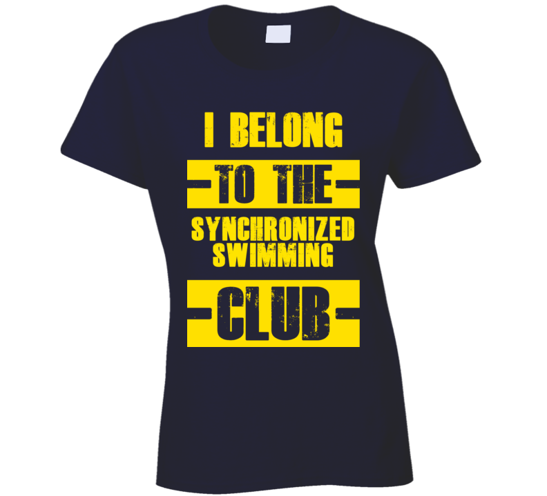 Club Funny Liquor Sport Hobby Trending Fan Synchronized Swimming T Shirt