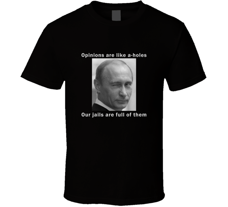 Putin Russia Opinions World Leader MMA Politics T Shirt