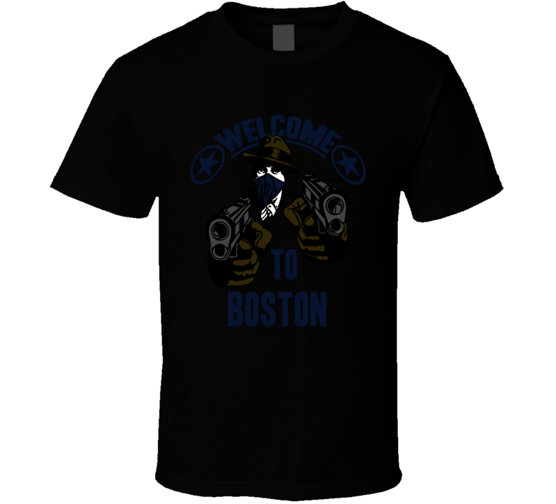 Welcome To Boston Massachusetts City Hip Hop Gangster Fan T Shirt