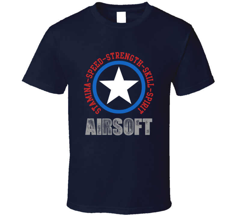 Airsoft  Speed Strength Skill Spirit Sports Hobbies Athlete T Shirt