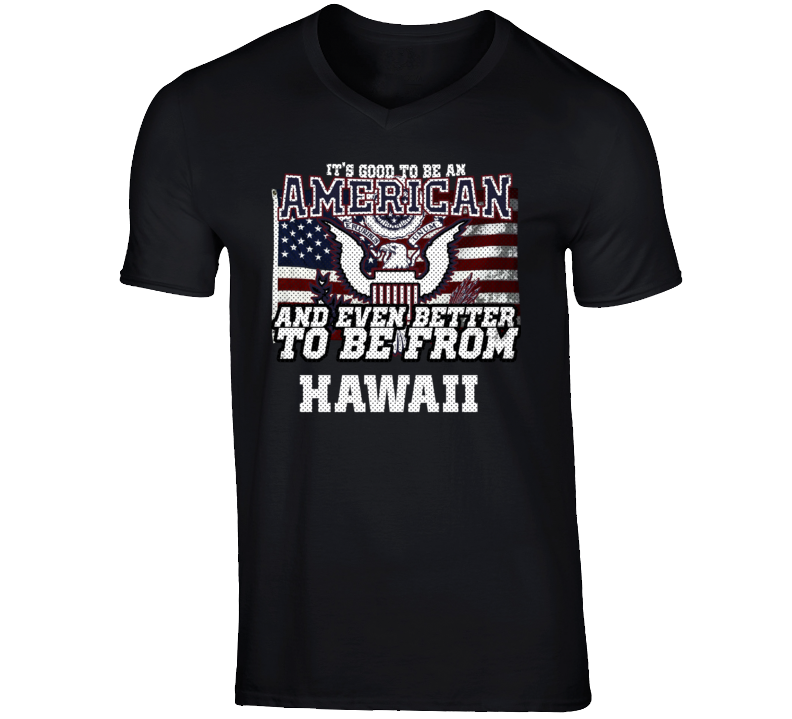 Hawaii Good To Be An American USA Pride Country State T Shirt