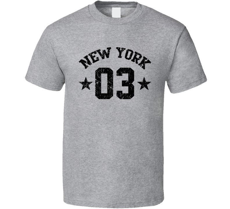 New York 3 Sports Team Basketball Baseball Football Hockey Fan T Shirt