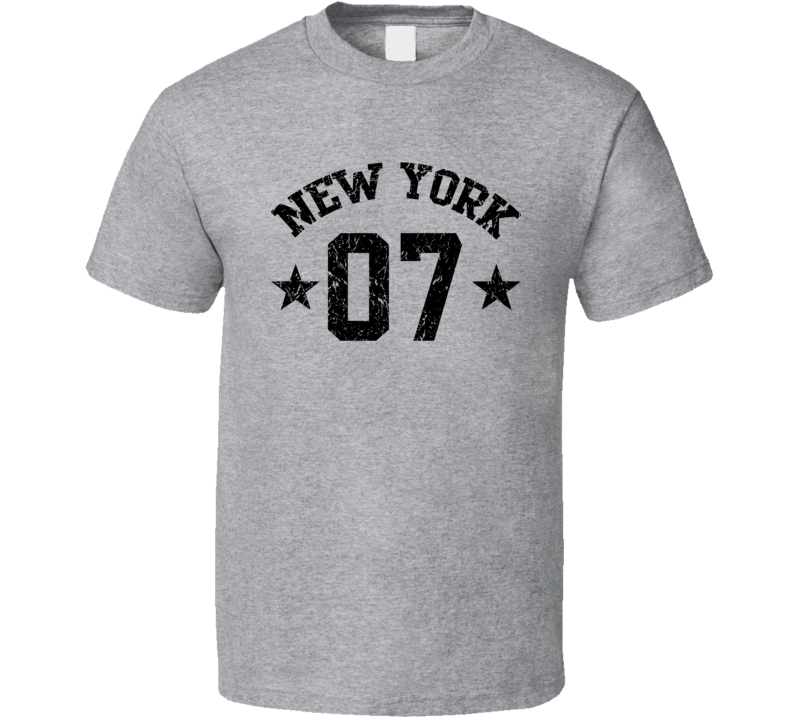 New York 7 Sports Team Basketball Baseball Football Hockey Fan T Shirt