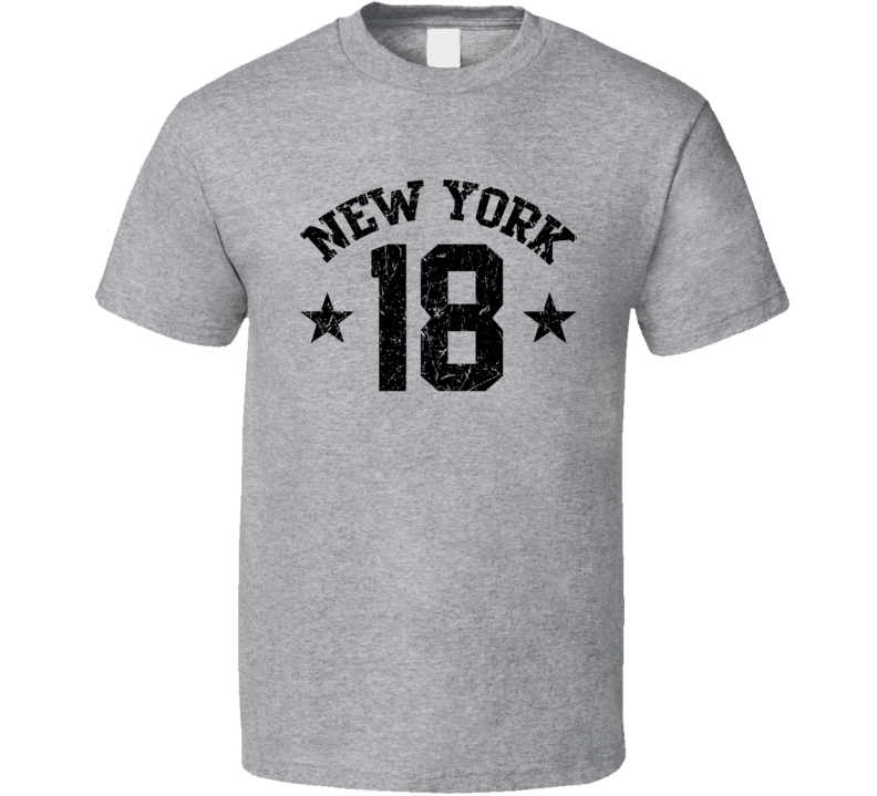 New York 18 Sports Team Basketball Baseball Football Hockey Fan T Shirt