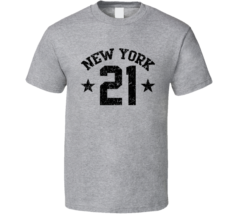 New York 21 Sports Team Basketball Baseball Football Hockey Fan T Shirt