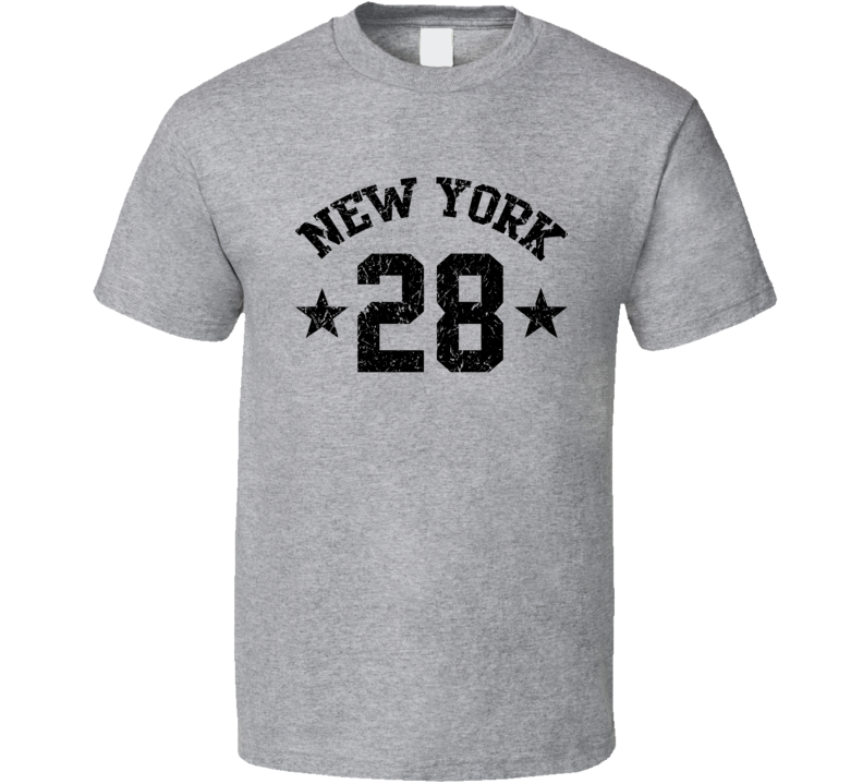 New York 28 Sports Team Basketball Baseball Football Hockey Fan T Shirt