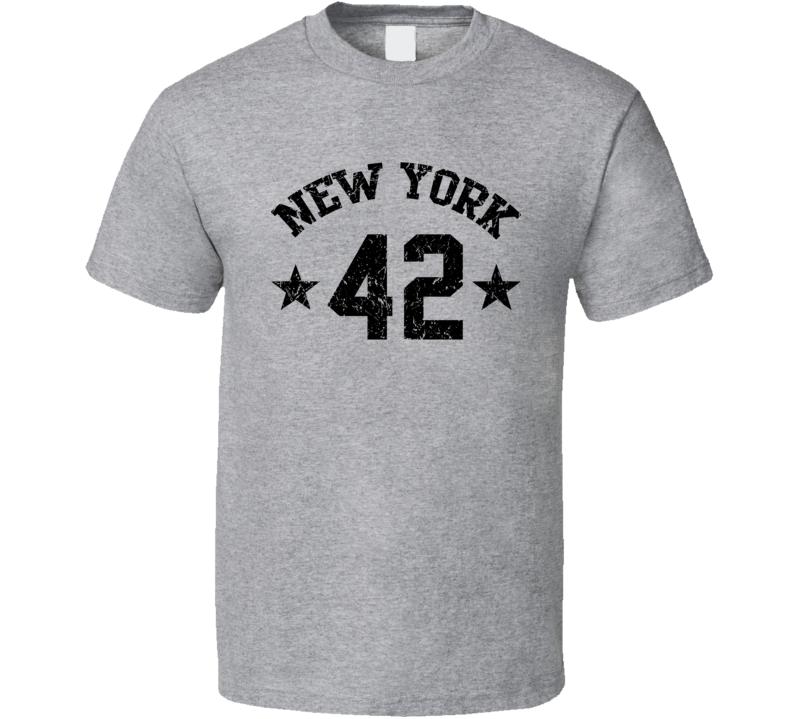 New York 42 Sports Team Basketball Baseball Football Hockey Fan T Shirt