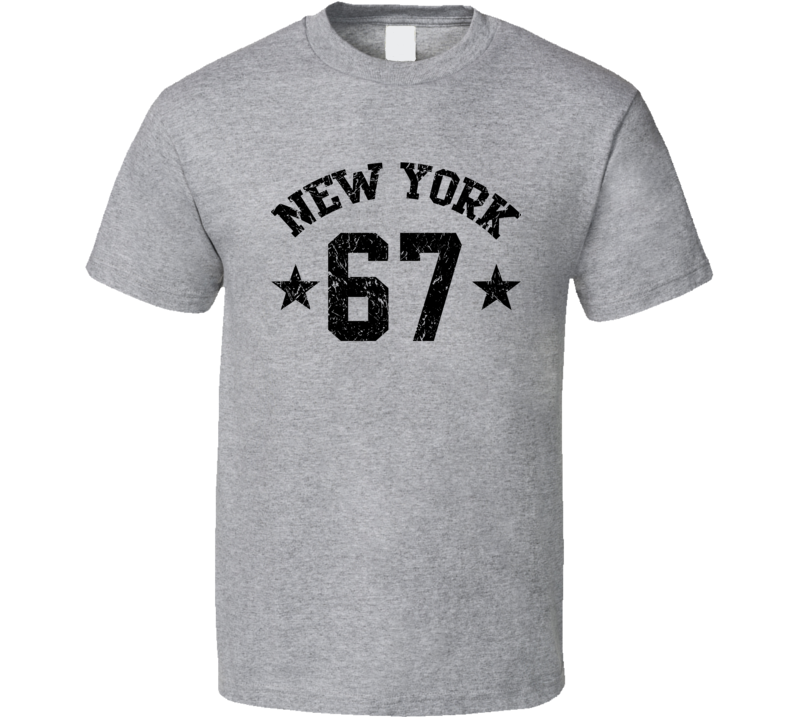 New York 67 Sports Team Basketball Baseball Football Hockey Fan T Shirt