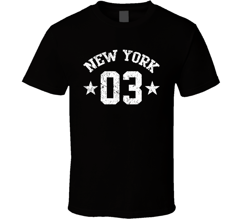 New York 3 Sports Team Basketball Baseball Football Hockey Fan T Shirt