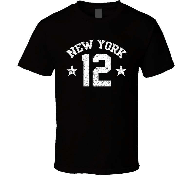 New York 12 Sports Team Basketball Baseball Football Hockey Fan T Shirt