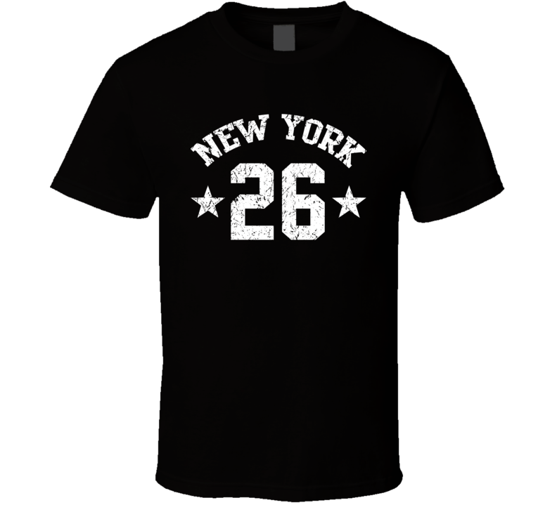 New York 26 Sports Team Basketball Baseball Football Hockey Fan T Shirt