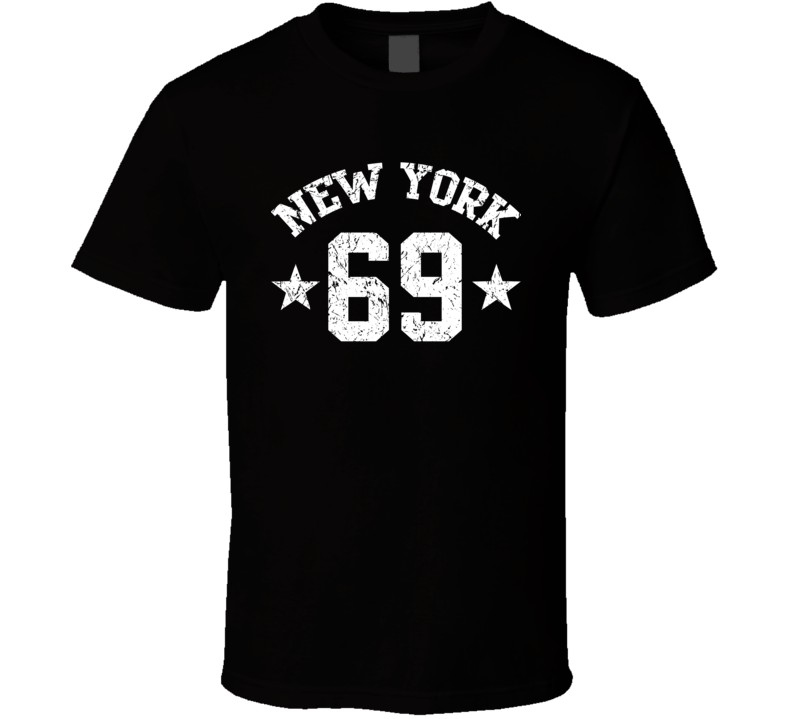 New York 69 Sports Team Basketball Baseball Football Hockey Fan T Shirt