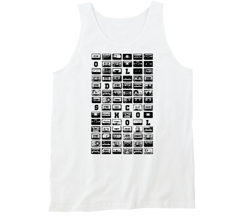 Old School Tapes Hip Hop Rap Retro Mix Tape Tank Top