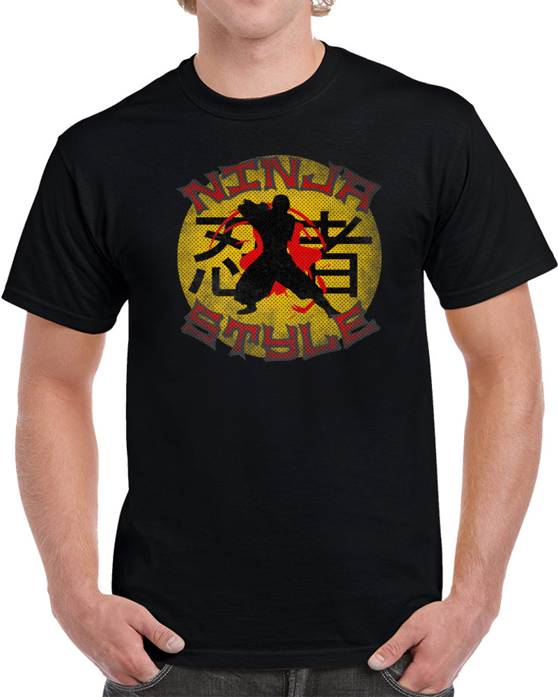 Ninja Style Rough Mma Japan Rising Sun Parody T Shirt