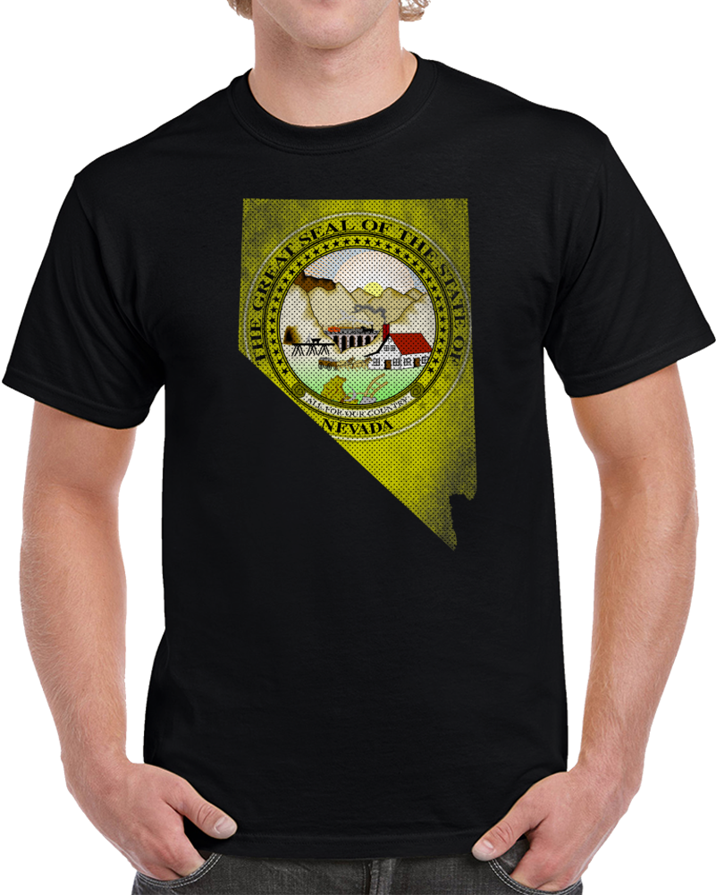 State Seal Of Nevada Pride Usa Las Vegas Fan T Shirt