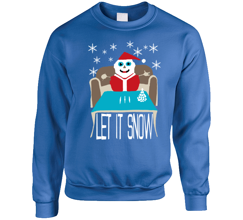 Let It Snow Christmas Funny Banned Parody Crewneck Sweatshirt