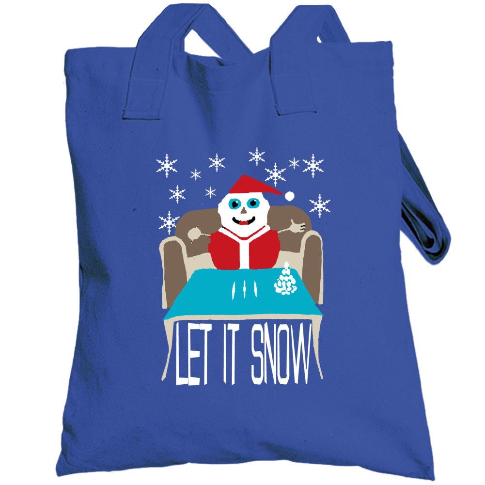 Let It Snow Christmas Funny Banned Parody Totebag