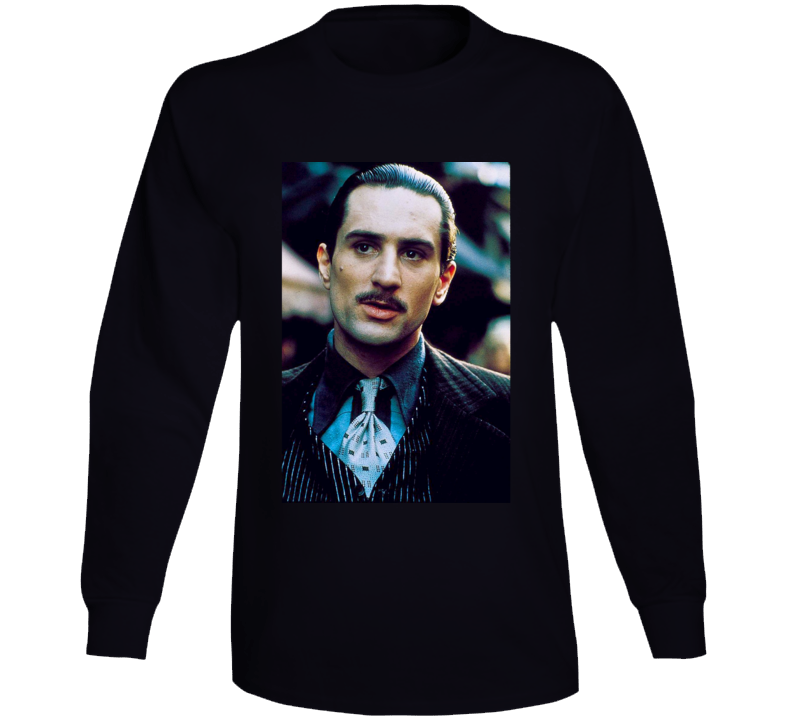 Vito Corleone Robert De Niro Godfather 2 Classis Movie Fan Long Sleeve T Shirt