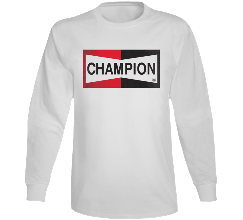 Champion Hollywood Brad Pitt Logo Long Sleeve T Shirt