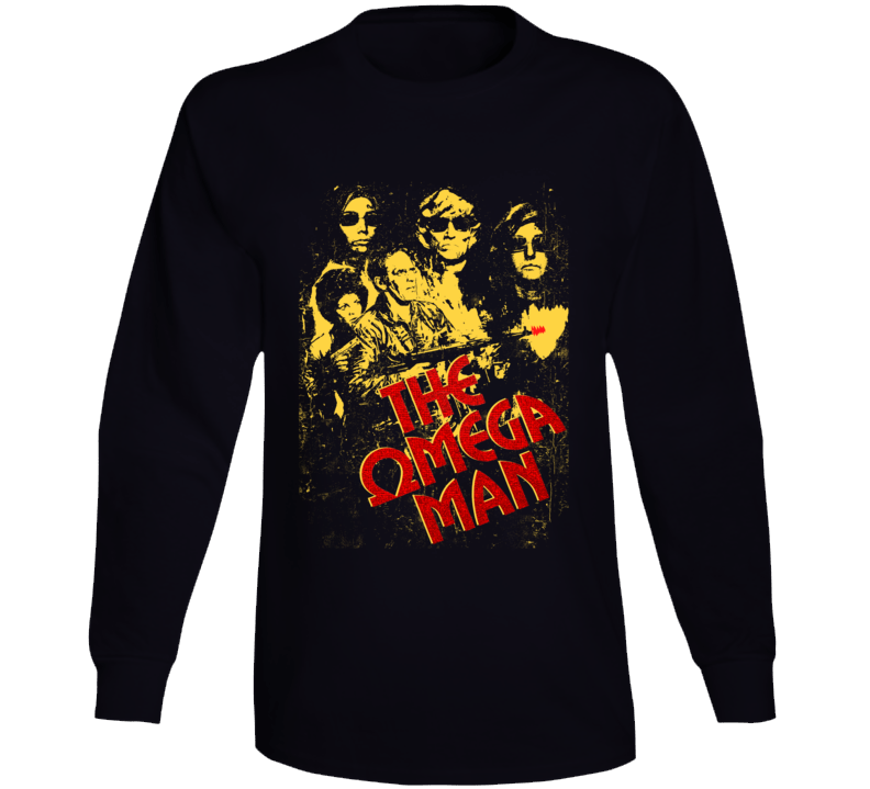 Omega Man Charlton Heston 70s Classic Movie Fan Long Sleeve T Shirt