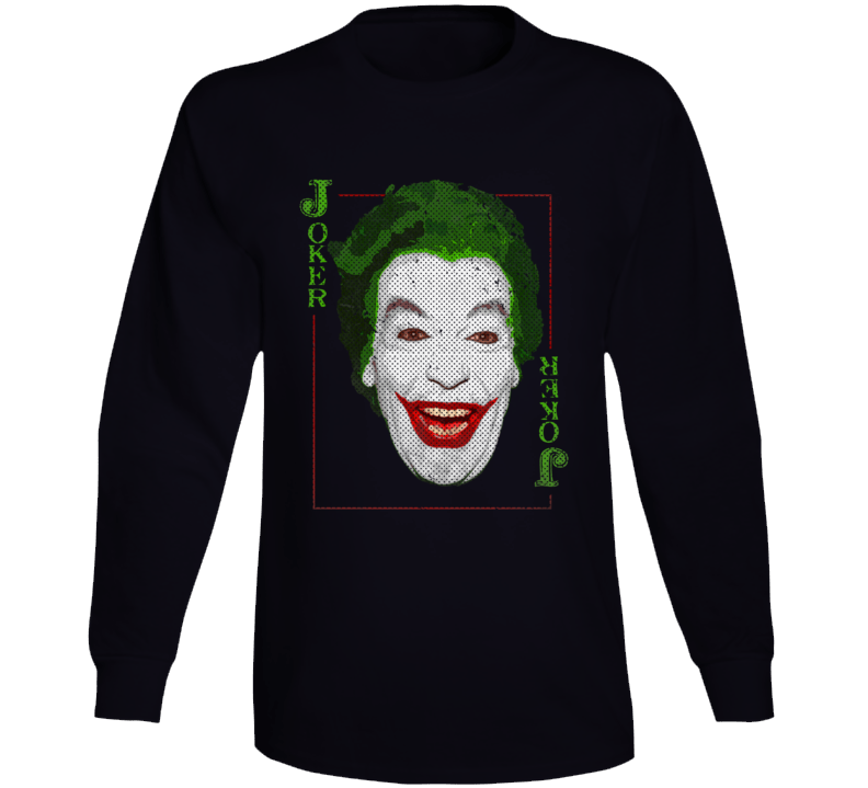 Joker Batman Cesar Romero Tv Parody Fan Long Sleeve T Shirt