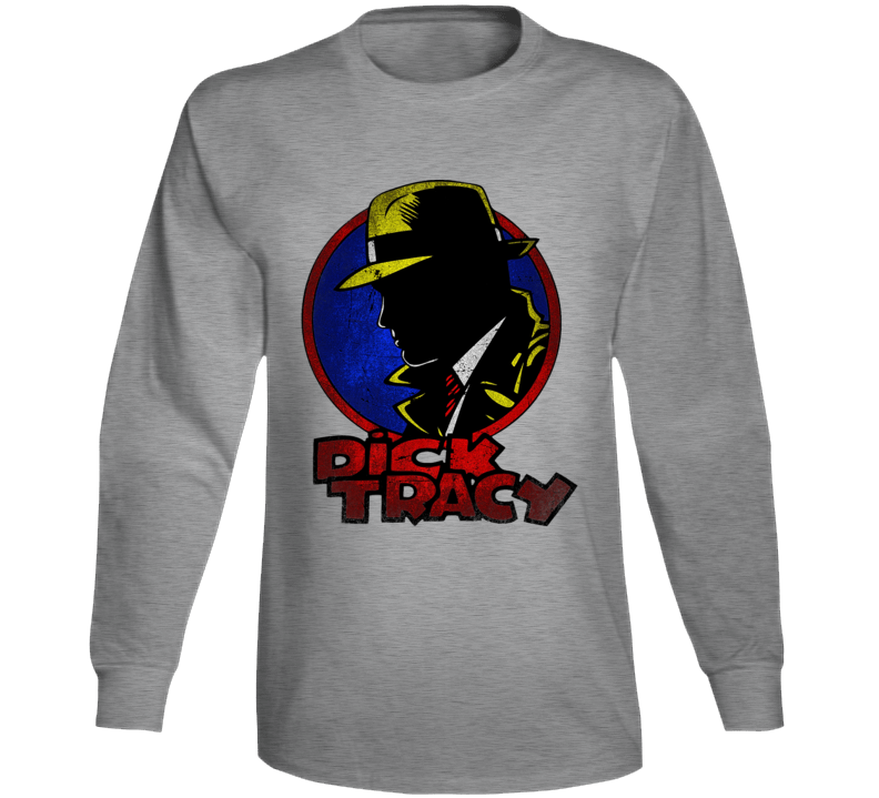 Dick Tracy Comic Hero Movie Vintage Design Fan Request T Long Sleeve T Shirt