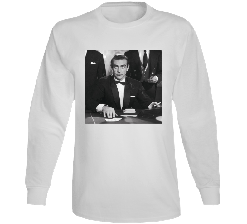 James Bond Sean Connery Icon Movie Fan Long Sleeve T Shirt