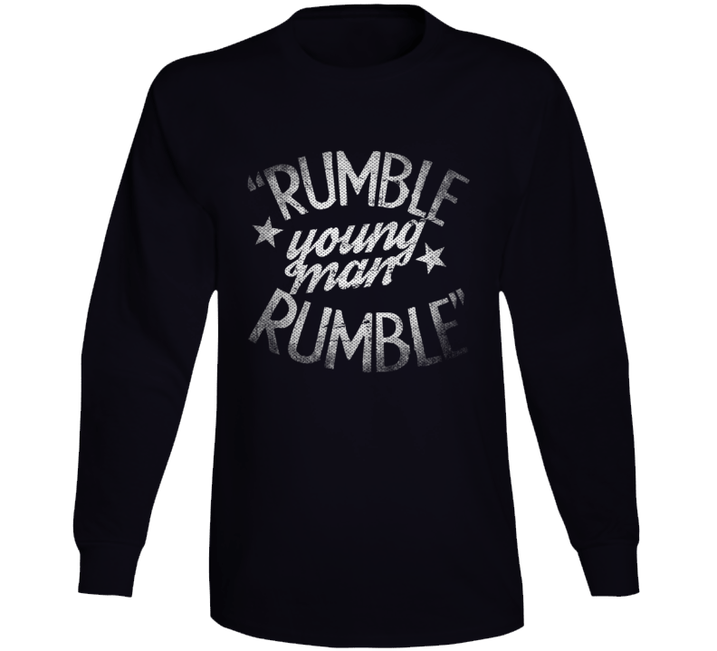 Rumble Young Man Rumble Boxing Fan Long Sleeve T Shirt