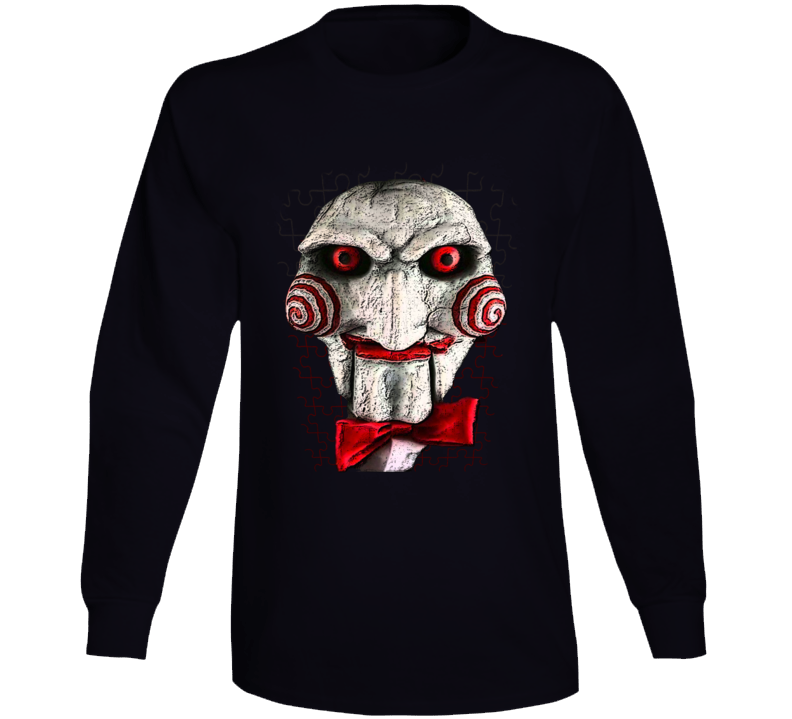 Saw Jigsaw Horror Torture Movie Fan Long Sleeve T Shirt