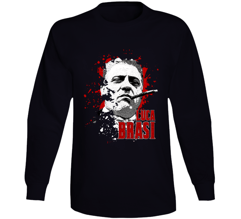 Luca Brasi Godfather Corleone Gangster Black Long Sleeve T Shirt