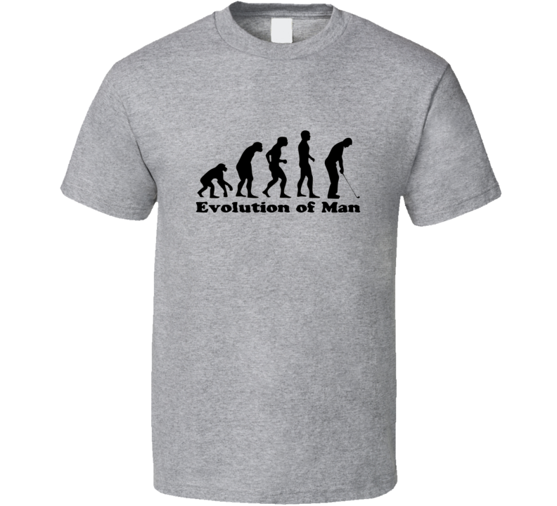 Evolution Of Man Golfer Golfing Funny T Shirt