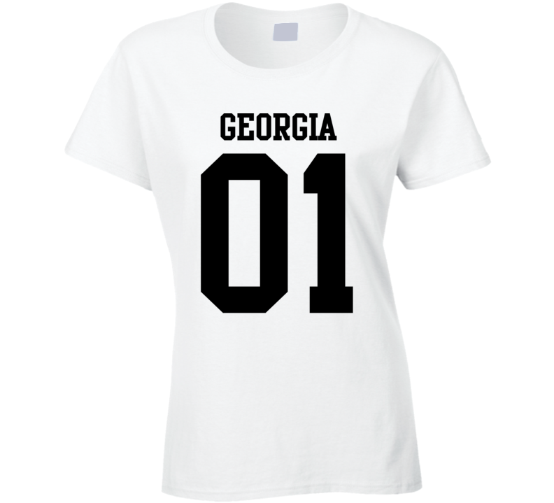 Georgia Is Number 01 State USA Pride Proud Sports Team College USA T Shirt