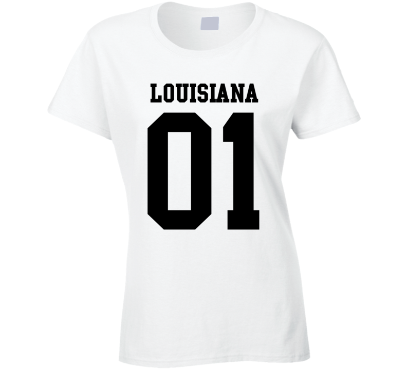 Louisiana Is Number 01 State USA Pride Proud Sports Team College USA T Shirt