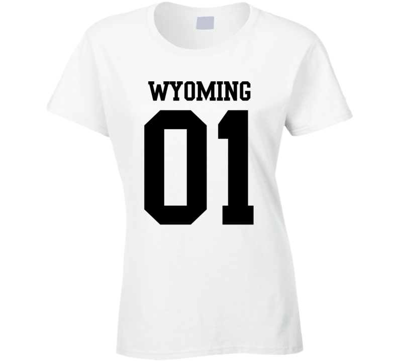 Wyoming Is Number 01 State USA Pride Proud Sports Team College USA T Shirt