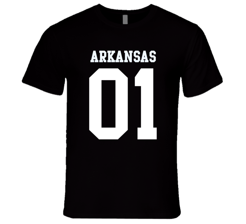 Arkansas Is Number 01 State USA Pride Proud Sports Team College USA T Shirt