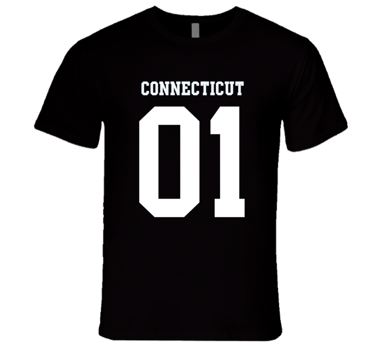 Connecticut Is Number 01 State USA Pride Proud Sports Team College USA T Shirt