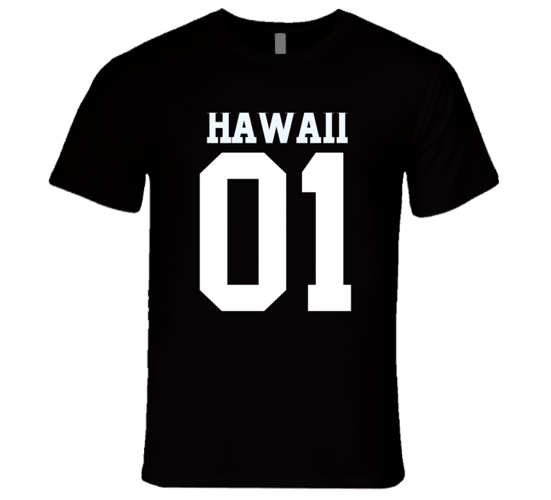 Hawaii Is Number 01 State USA Pride Proud Sports Team College USA T Shirt