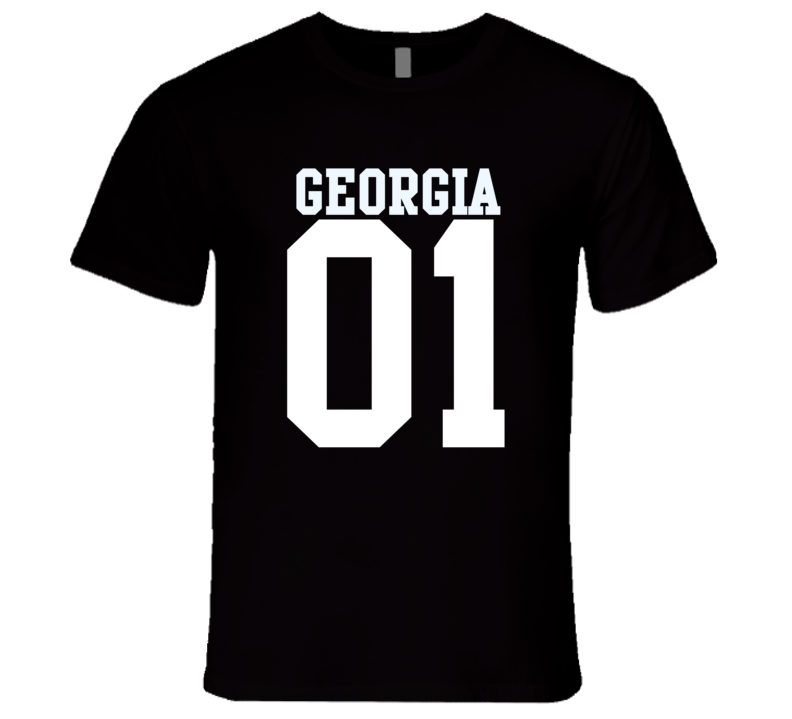 Georgia Is Number 01 State USA Pride Proud Sports Team College USA T Shirt